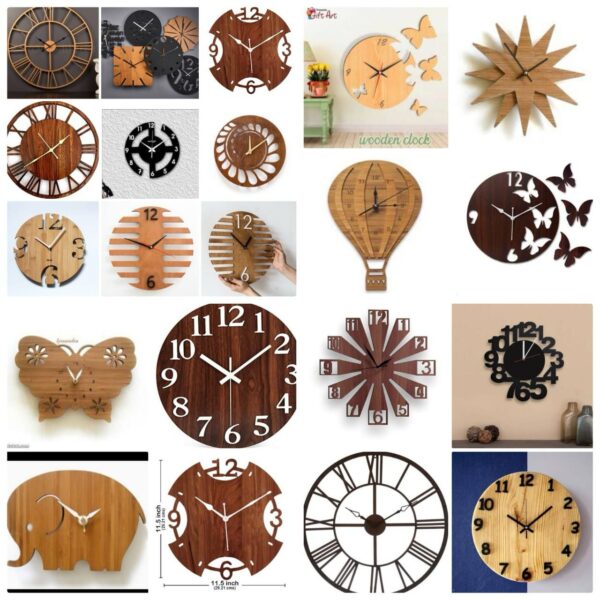 Elegant Customized Wooden Wall Clock | 15x15 Inches – Unique Design, Ready in 3 Days - Image 3
