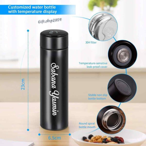 Personalized Stainless Steel Temperature Bottle | Keeps Drinks Hot or Cold for 6-8 Hours – Multiple Colors - Image 4