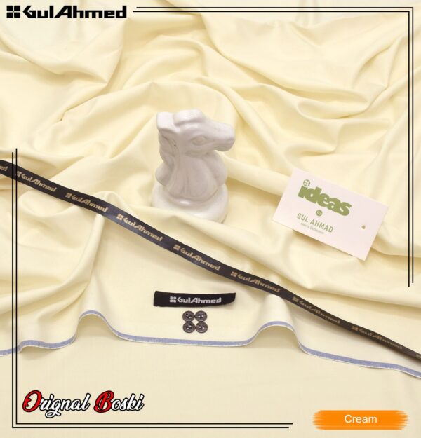 Gul Ahmed Summer Collection | Special Boski Fabric Unstitched Suit – Premium Quality & Durability - Image 4