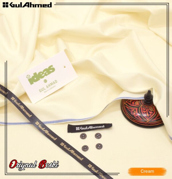 Gul Ahmed Summer Collection | Special Boski Fabric Unstitched Suit – Premium Quality & Durability - Image 2