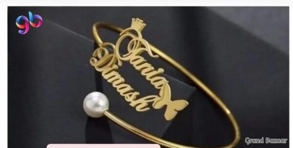 Customized Gold-Plated Name Bracelet – Stylish & Elegant – Only ₹780!