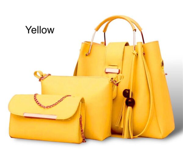 New Arrival 3-Piece Soft Leather Bag Set | Cloud Bag, Wallet & Keychain – 12 Colors Available - Image 8