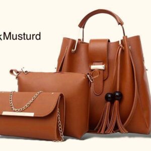 New Arrival 3-Piece Soft Leather Bag Set | Cloud Bag, Wallet & Keychain – 12 Colors Available 7