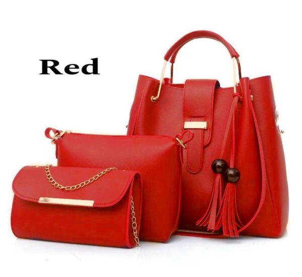 New Arrival 3-Piece Soft Leather Bag Set | Cloud Bag, Wallet & Keychain – 12 Colors Available - Image 13