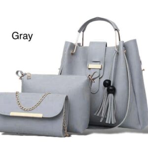 New Arrival 3-Piece Soft Leather Bag Set | Cloud Bag, Wallet & Keychain – 12 Colors Available 3