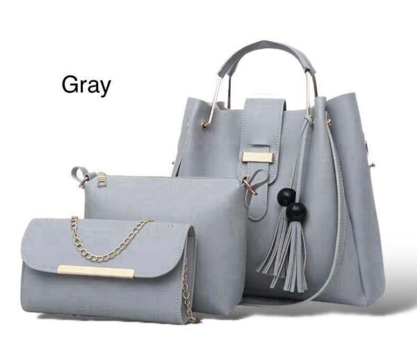 New Arrival 3-Piece Soft Leather Bag Set | Cloud Bag, Wallet & Keychain – 12 Colors Available - Image 5