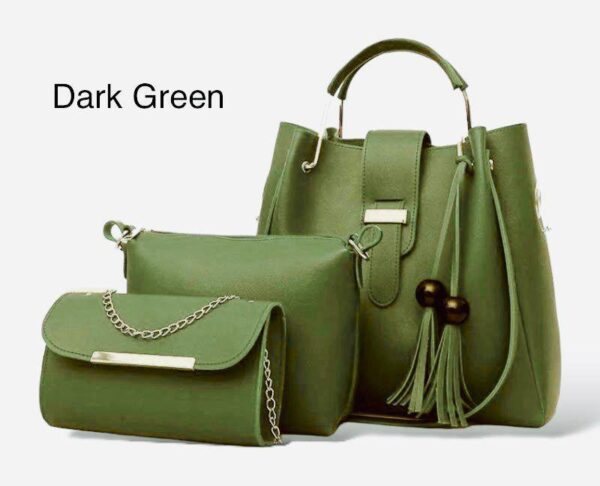 New Arrival 3-Piece Soft Leather Bag Set | Cloud Bag, Wallet & Keychain – 12 Colors Available - Image 7