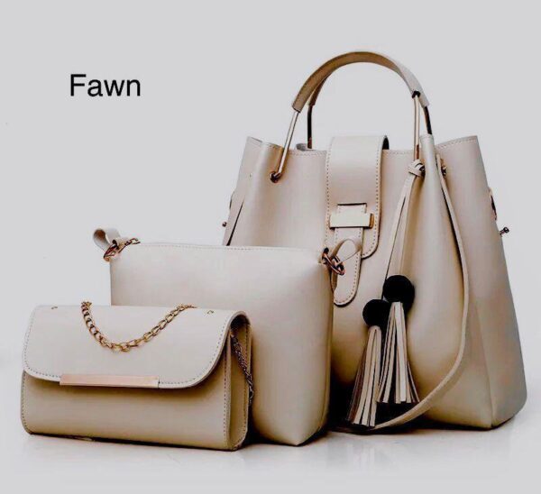 New Arrival 3-Piece Soft Leather Bag Set | Cloud Bag, Wallet & Keychain – 12 Colors Available - Image 11