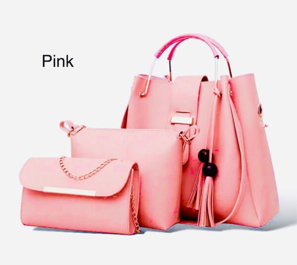 New Arrival 3-Piece Soft Leather Bag Set | Cloud Bag, Wallet & Keychain – 12 Colors Available - Image 4
