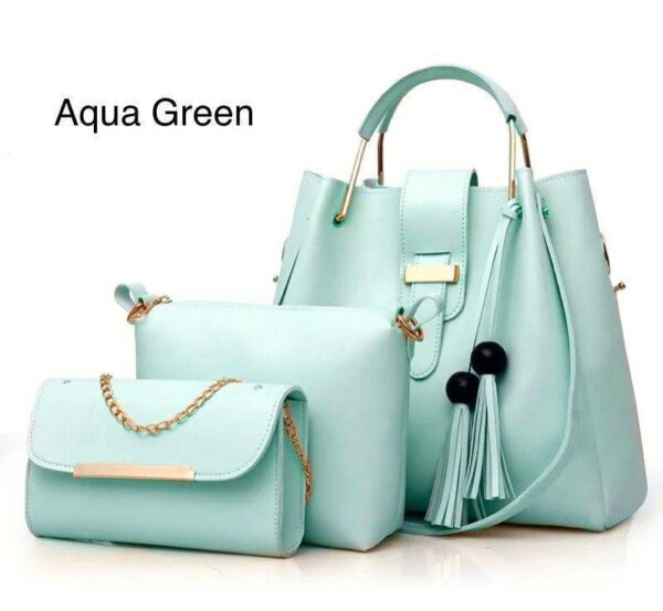 New Arrival 3-Piece Soft Leather Bag Set | Cloud Bag, Wallet & Keychain – 12 Colors Available - Image 15