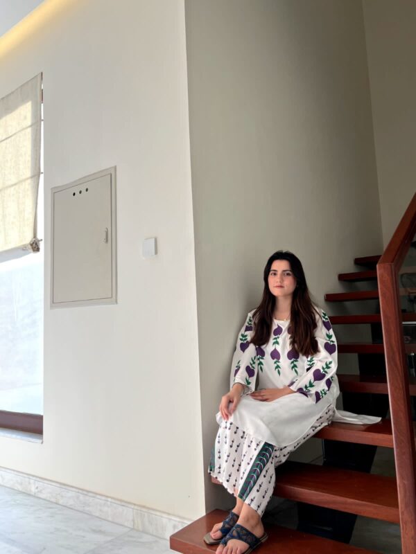 White Dove Summer Lilen Two-Piece Suit | Printed Design on Shirt & Trouser – 4 Colors Available - Image 19