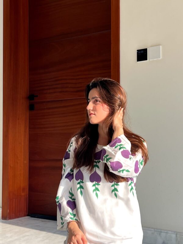 White Dove Summer Lilen Two-Piece Suit | Printed Design on Shirt & Trouser – 4 Colors Available - Image 15