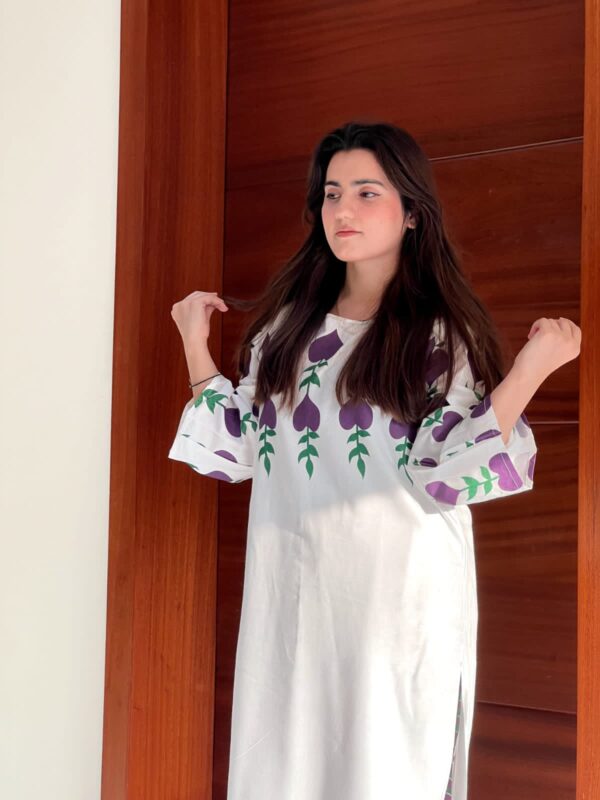 White Dove Summer Lilen Two-Piece Suit | Printed Design on Shirt & Trouser – 4 Colors Available - Image 11