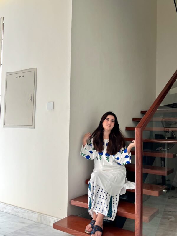 White Dove Summer Lilen Two-Piece Suit | Printed Design on Shirt & Trouser – 4 Colors Available - Image 12