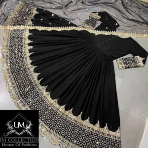 Restock with All New Colours – Chiffon 3-Piece Set with Heavy Sequence Embroidery & Dupatta | Rs. 2400 Only! 2