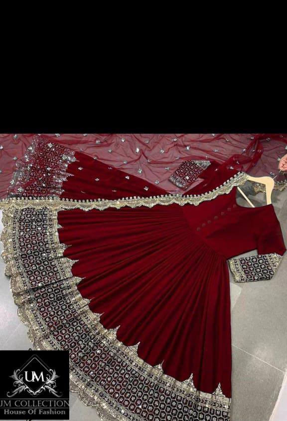 Restock with All New Colours – Chiffon 3-Piece Set with Heavy Sequence Embroidery & Dupatta | Rs. 2400 Only! 1