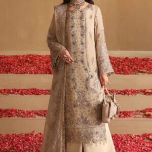 Alizay Fashion Organza Dress with Silk Trouser & Ready-to-Wear Dupatta | Elegant Full Dress with Stunning Work | Rs. 5450