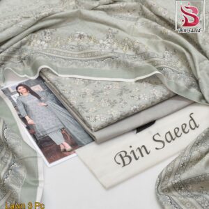 BIN SAEED®️ Summer 2025 Collection – All-Over Printed Lawn Set | Digital Print & Airjet Quality 17