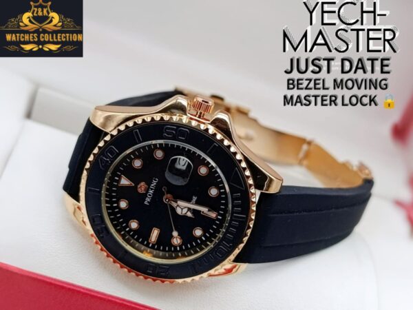BuyBude YECH Master Gents Watch with Date & Rotating Bezel – Premium Look at Just 1499 - Image 2