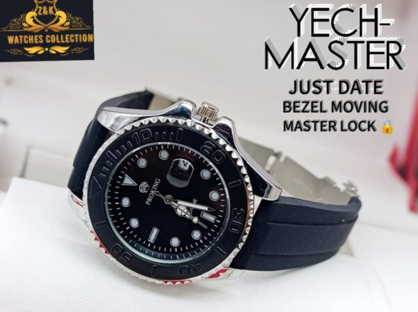 BuyBude YECH Master Gents Watch with Date & Rotating Bezel – Premium Look at Just 1499 - Image 4