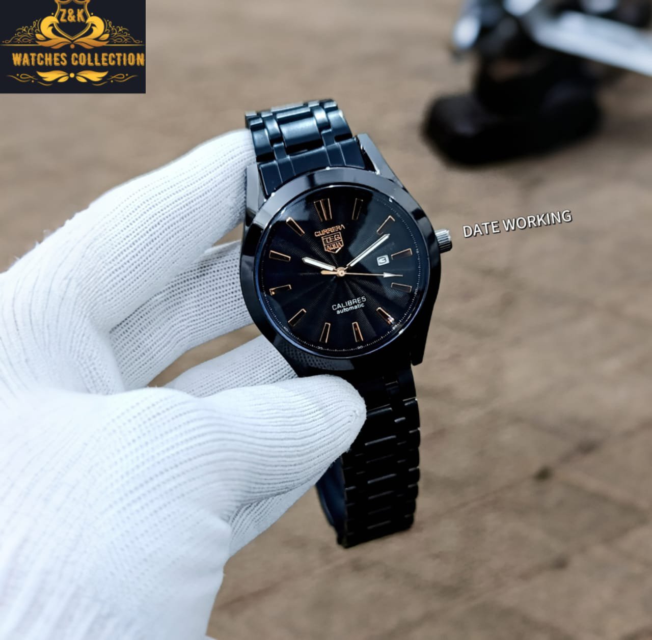 BuyBude TAGHUR Carrera Gants Steel Watch with Date – Elegant Design at Just 1350 - Image 6