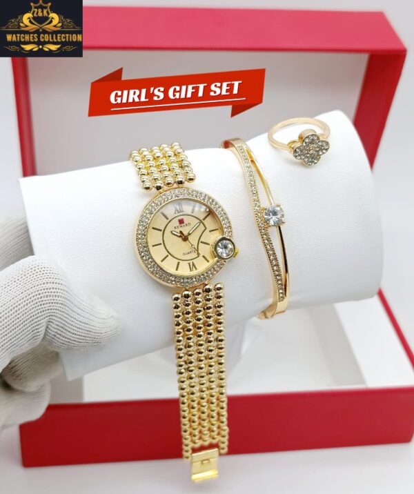BuyBude Z&K Reward Diamond Jewelry Watch Set – Elegant 3-Piece Combo at Just 1499 - Image 4