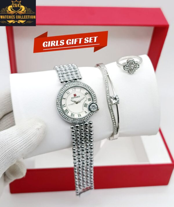 BuyBude Z&K Reward Diamond Jewelry Watch Set – Elegant 3-Piece Combo at Just 1499 - Image 3