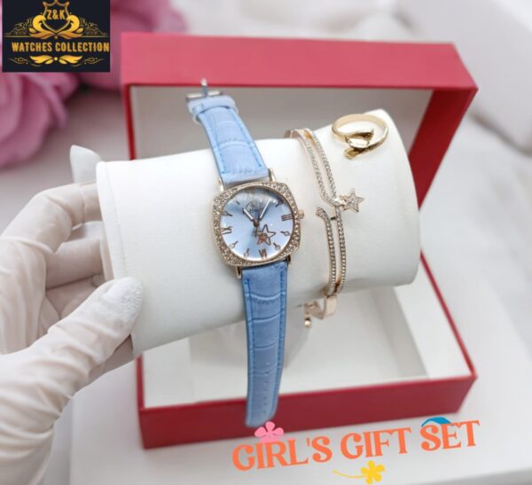Eyki Girls' Diamond Watch & Jewelry Set – Elegant Sparkle for Her | BuyBuddy - Image 2