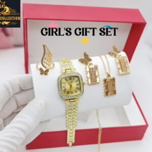 BuyBude Gucci-Inspired Girls Diamond Jewelry Gift Set – Complete 4-Piece Elegance at Just 1550