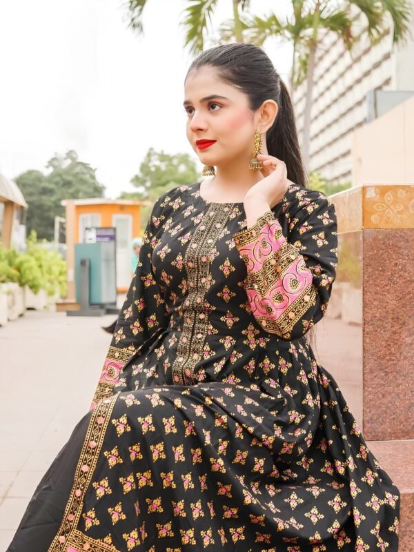Cotton Lawn Fancy Maxi 2-Piece | Premium Fabric with Fine Print – Original Shoot by Pak Libas - Image 4