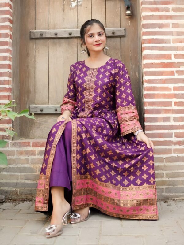 Cotton Lawn Fancy Maxi 2-Piece | Premium Fabric with Fine Print – Original Shoot by Pak Libas - Image 18
