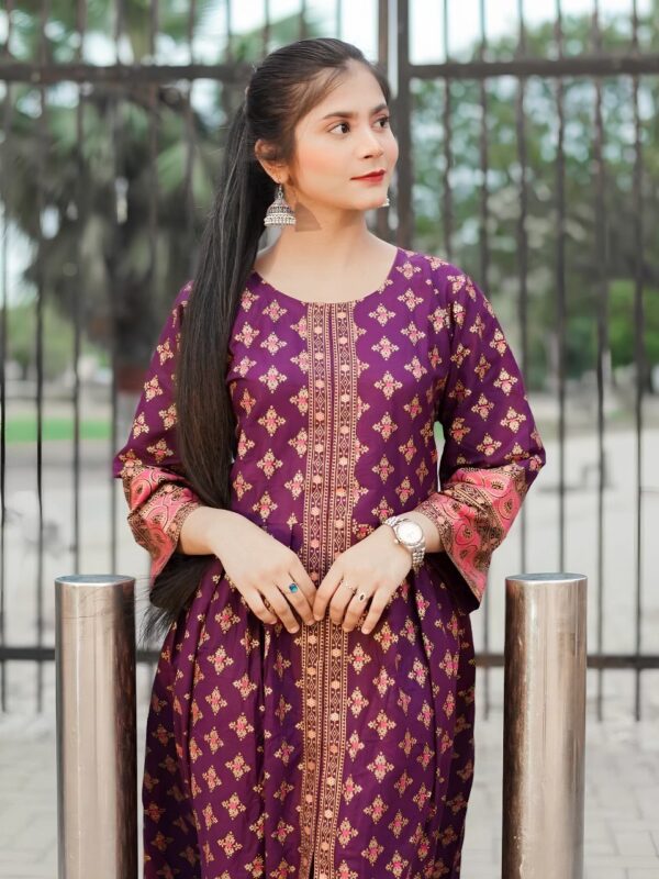 Cotton Lawn Fancy Maxi 2-Piece | Premium Fabric with Fine Print – Original Shoot by Pak Libas - Image 16