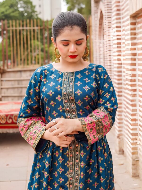 Cotton Lawn Fancy Maxi 2-Piece | Premium Fabric with Fine Print – Original Shoot by Pak Libas - Image 14