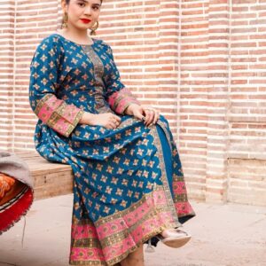 Cotton Lawn Fancy Maxi 2-Piece | Premium Fabric with Fine Print – Original Shoot by Pak Libas