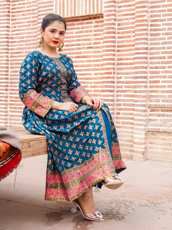 Cotton Lawn Fancy Maxi 2-Piece | Premium Fabric with Fine Print – Original Shoot by Pak Libas - Image 5