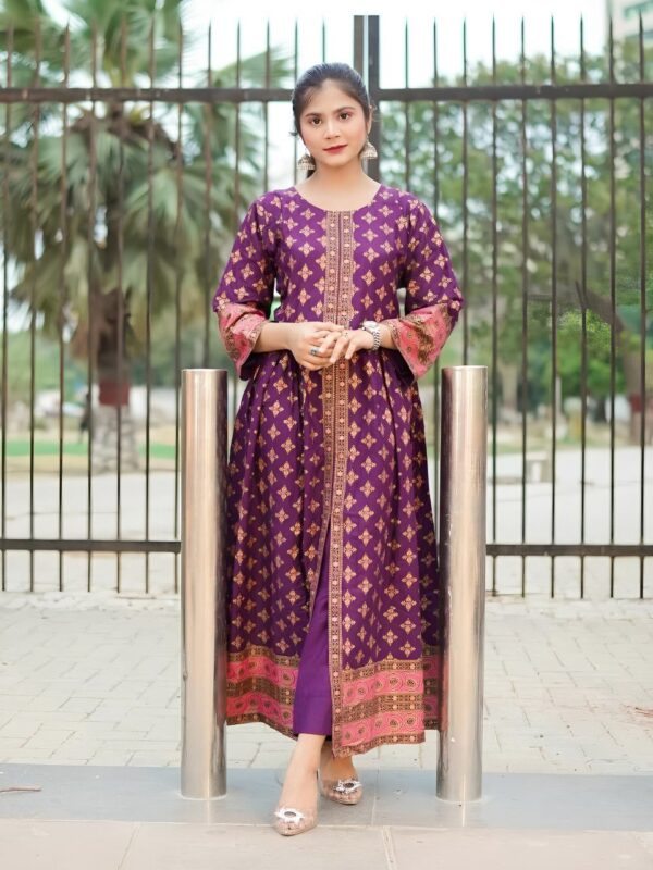 Cotton Lawn Fancy Maxi 2-Piece | Premium Fabric with Fine Print – Original Shoot by Pak Libas - Image 17