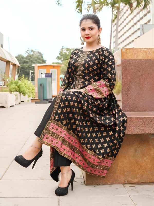 Cotton Lawn Fancy Maxi 2-Piece | Premium Fabric with Fine Print – Original Shoot by Pak Libas - Image 10
