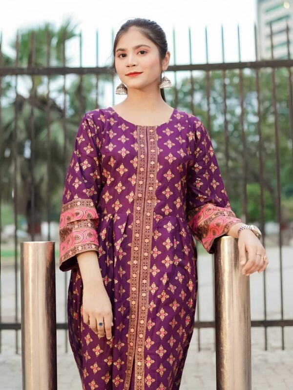 Cotton Lawn Fancy Maxi 2-Piece | Premium Fabric with Fine Print – Original Shoot by Pak Libas - Image 12