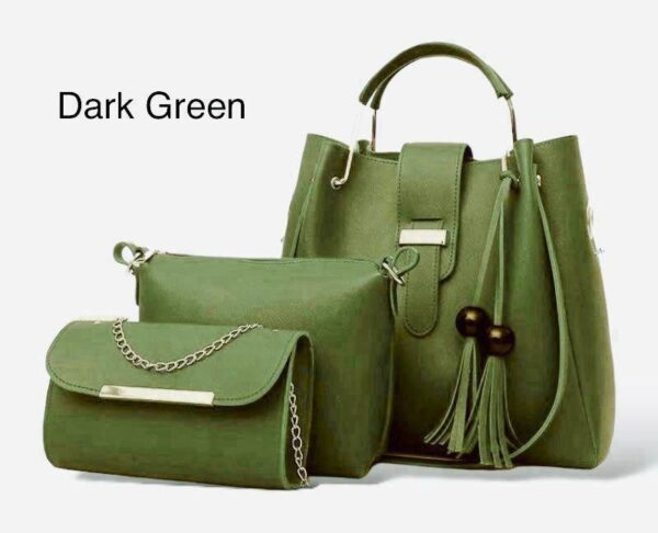 New Collection 3-Piece Soft Leather Bag Set | Cloud Bag, Wallet & Keychain – 9 Colors Available - Image 5