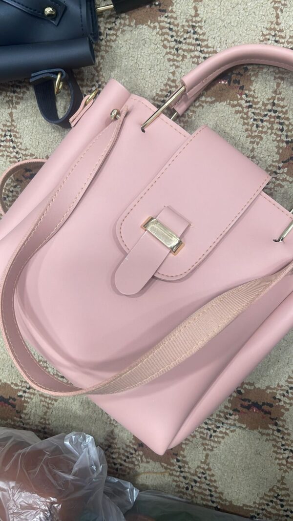 New Collection 3-Piece Soft Leather Bag Set | Cloud Bag, Wallet & Keychain – 9 Colors Available - Image 12