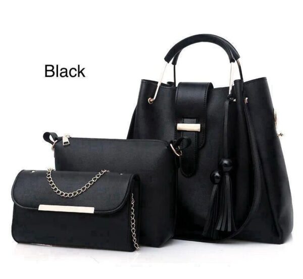 New Collection 3-Piece Soft Leather Bag Set | Cloud Bag, Wallet & Keychain – 9 Colors Available - Image 7