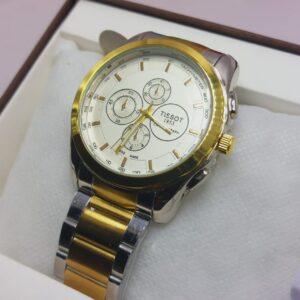 New Tissot Watch for Men – Stainless Steel Chain, Stone Dial, Premium Quality | Just Rs. 2350! 1