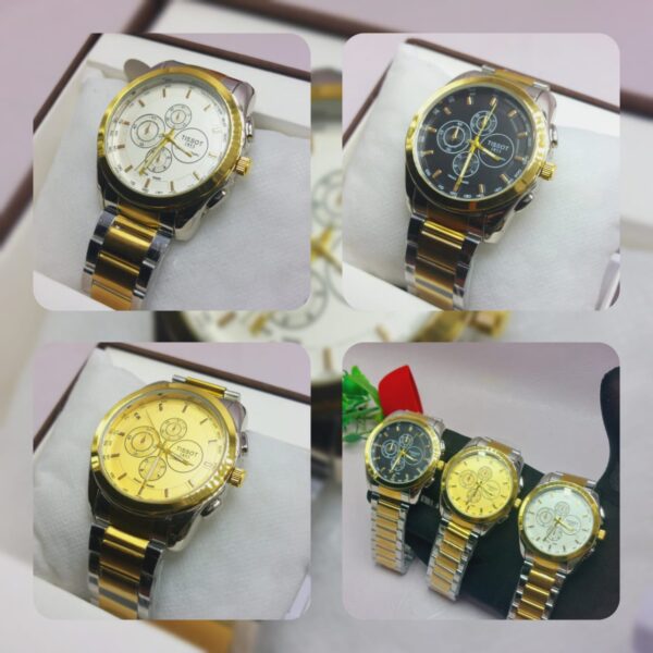 New Tissot Watch for Men – Stainless Steel Chain, Stone Dial, Premium Quality | Just Rs. 2350! - Image 2