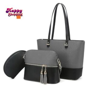 Restock on Huge Demand – High-Quality 3-Piece Shoulder Bag Set for Girls | Premium Artificial Leather | Rs. 2250 Only!