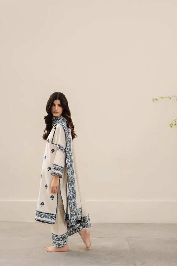 Zarqash Lawn Collection – Fully Embroidered Front, Sleeves & Organza Dupatta | Ready to Wear | Rs. 4750 Only - Image 2