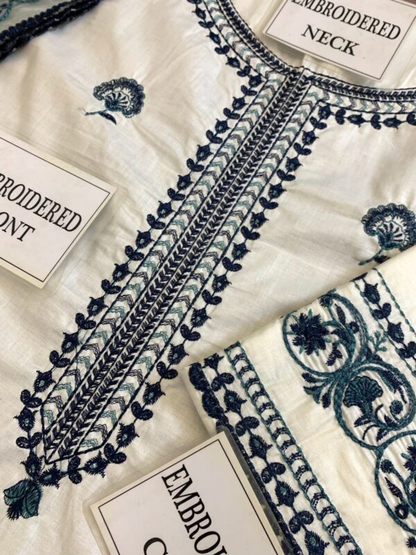 Zarqash Lawn Collection – Fully Embroidered Front, Sleeves & Organza Dupatta | Ready to Wear | Rs. 4750 Only - Image 7