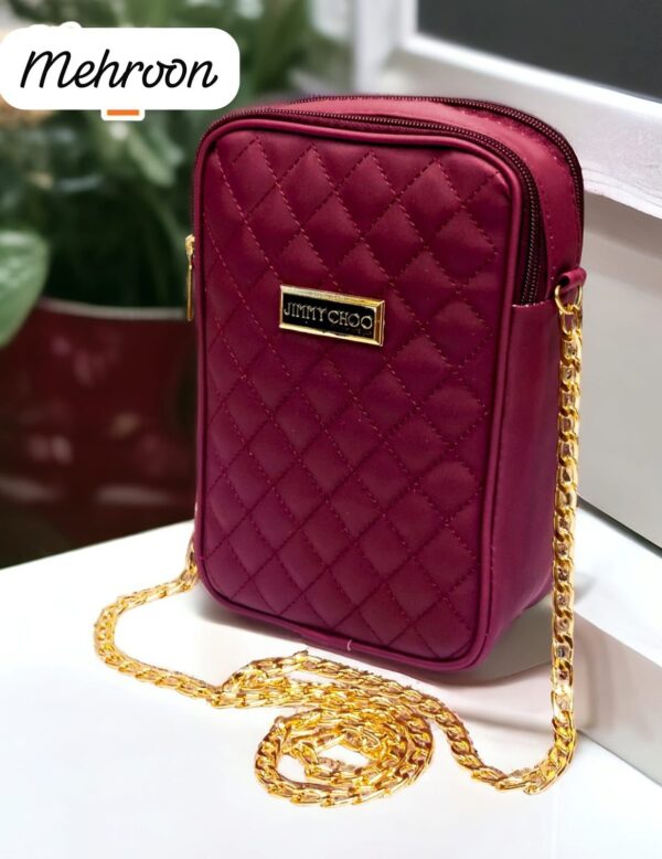 Jimmy Choo Crossbody Bag for Girls – Premium Quality with Attractive Lock & Long Chain | Just Rs. 1150! - Image 3