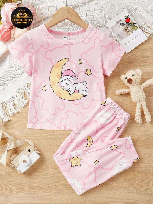 New Summer Arrival – Kids Printed Jersey Nightwear - Image 9