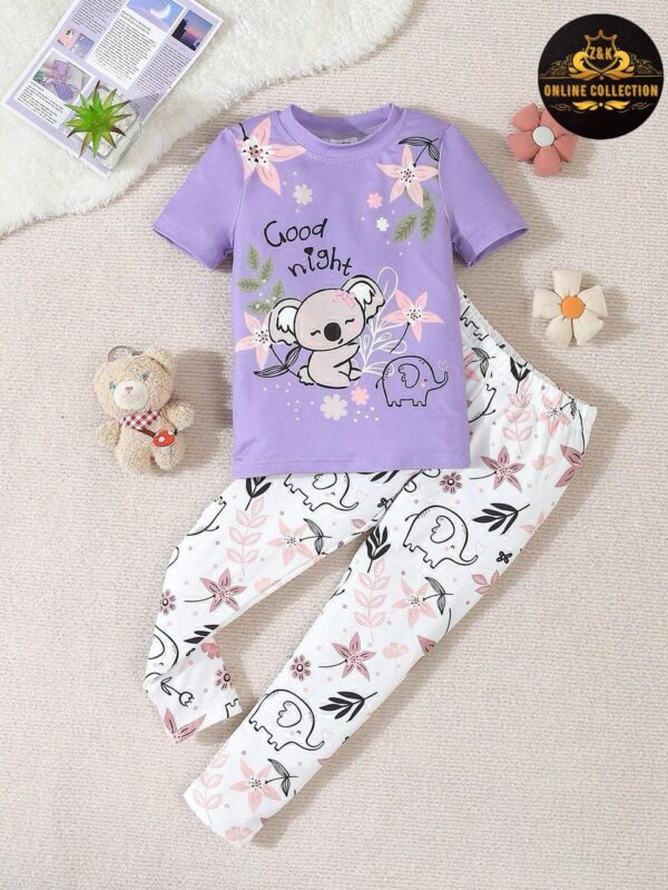 New Summer Arrival – Kids Printed Jersey Nightwear 1