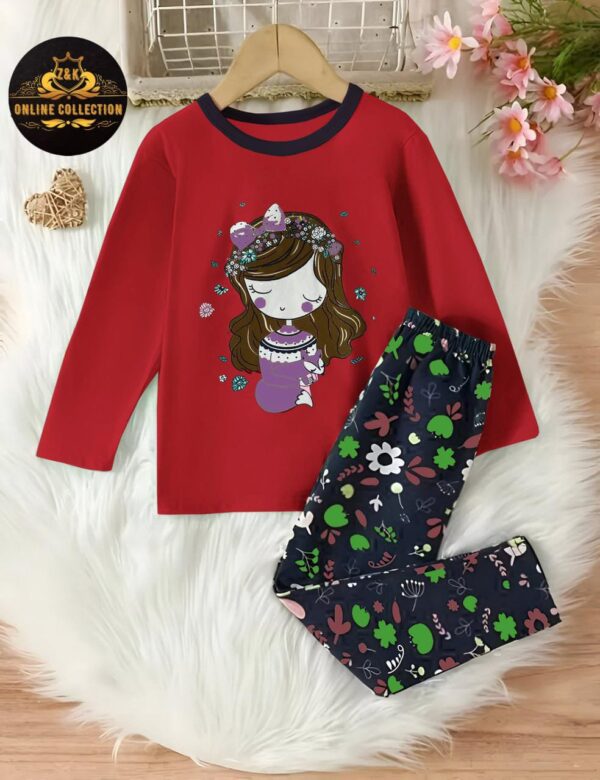 New Summer Arrival – Kids Printed Jersey Nightwear - Image 4